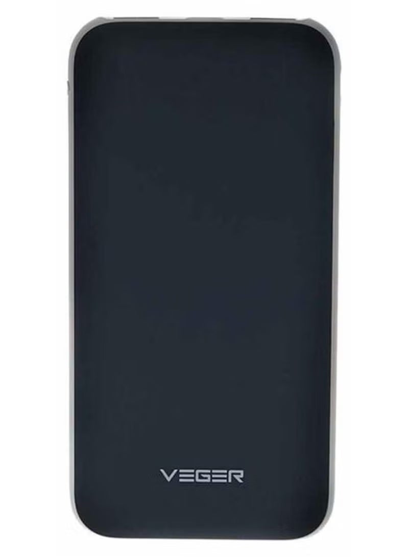 25000mAh Power Bank 92.5W Fast Charging Portable Charger Dual USB Output Lithium Polymer Battery Black – V11