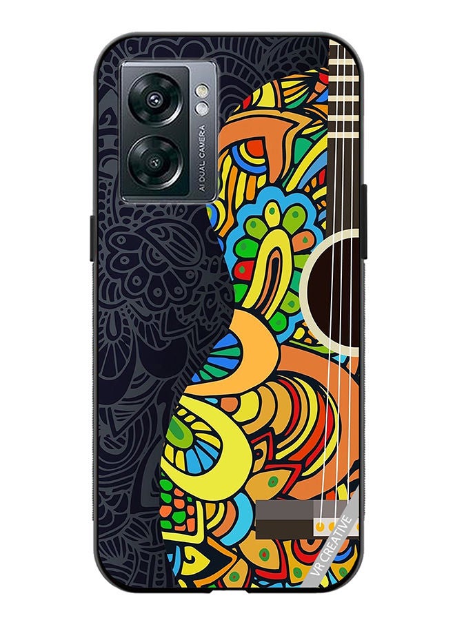VR CREATIVE Protective Case Cover For OnePlus Nord N300 Colorful Gittar Design Multicolour - Image 1