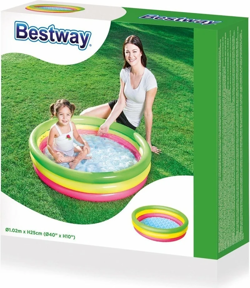 Bestway 51104 3 Section Inflatable Pool 102X25 cm