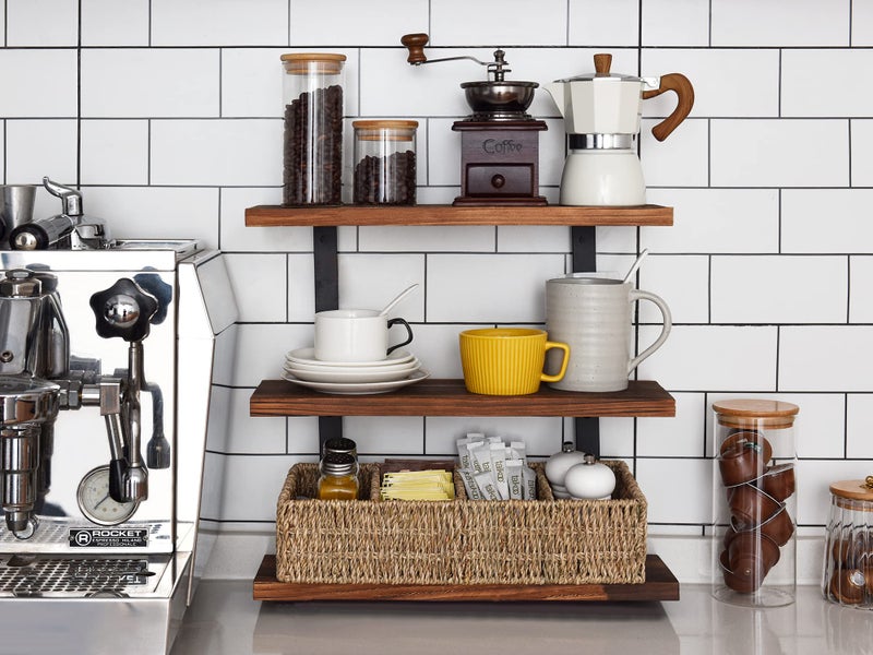 StorageWorks Small Baskets for Organizing  Wicker Baskets for Organizing with 4 Sections  Seagrass Baskets  Handwoven Desk Baskets for Shelves  Pantry  Coffee Bar  2 Pack - Image 2