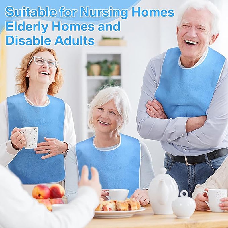 Noon Stain-Resistant Dining Apron with Pockets for Elderly Care and  Rehabilitation - Image 2