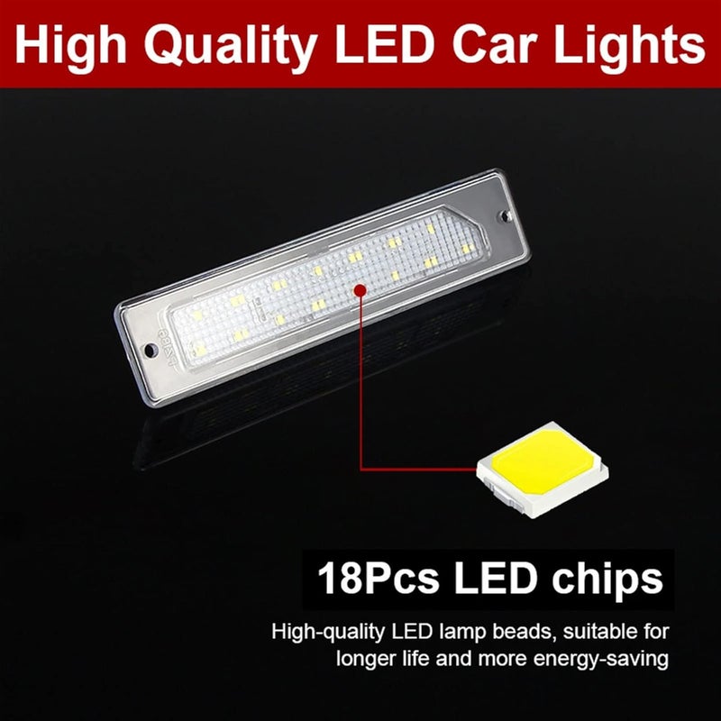 QASULER 2X Canbus 12V SMD White License Plate Lights - Image 4