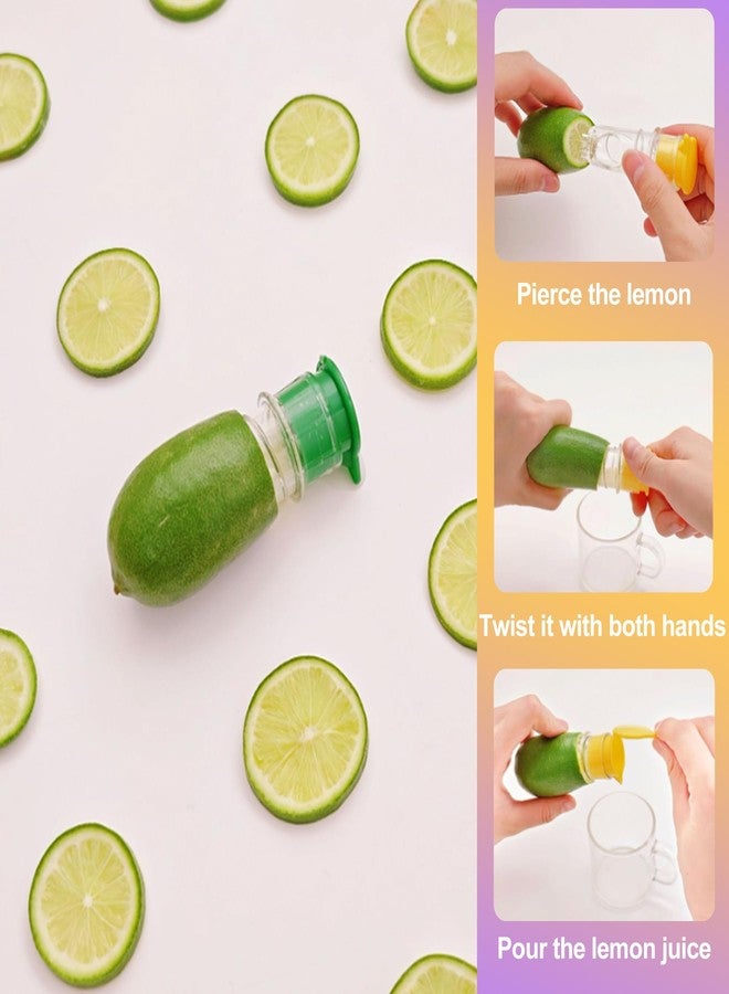 ZeriLion 2 Pack Screw Top Lemon Squeezer, Manual Lime Juicer & Compact Citrus Press, Handheld Juice Extractor with Lid for Cocktails & Drinks - Image 3