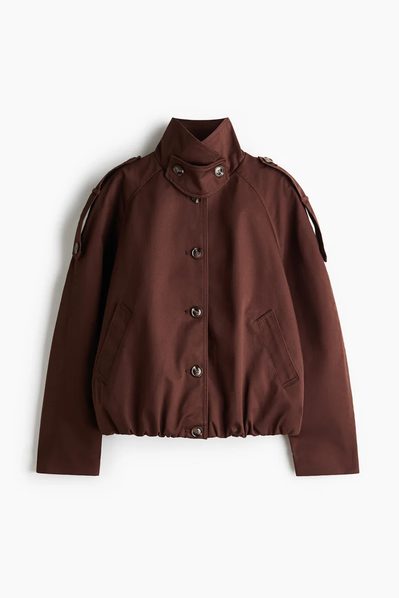 Twill blouson jacket