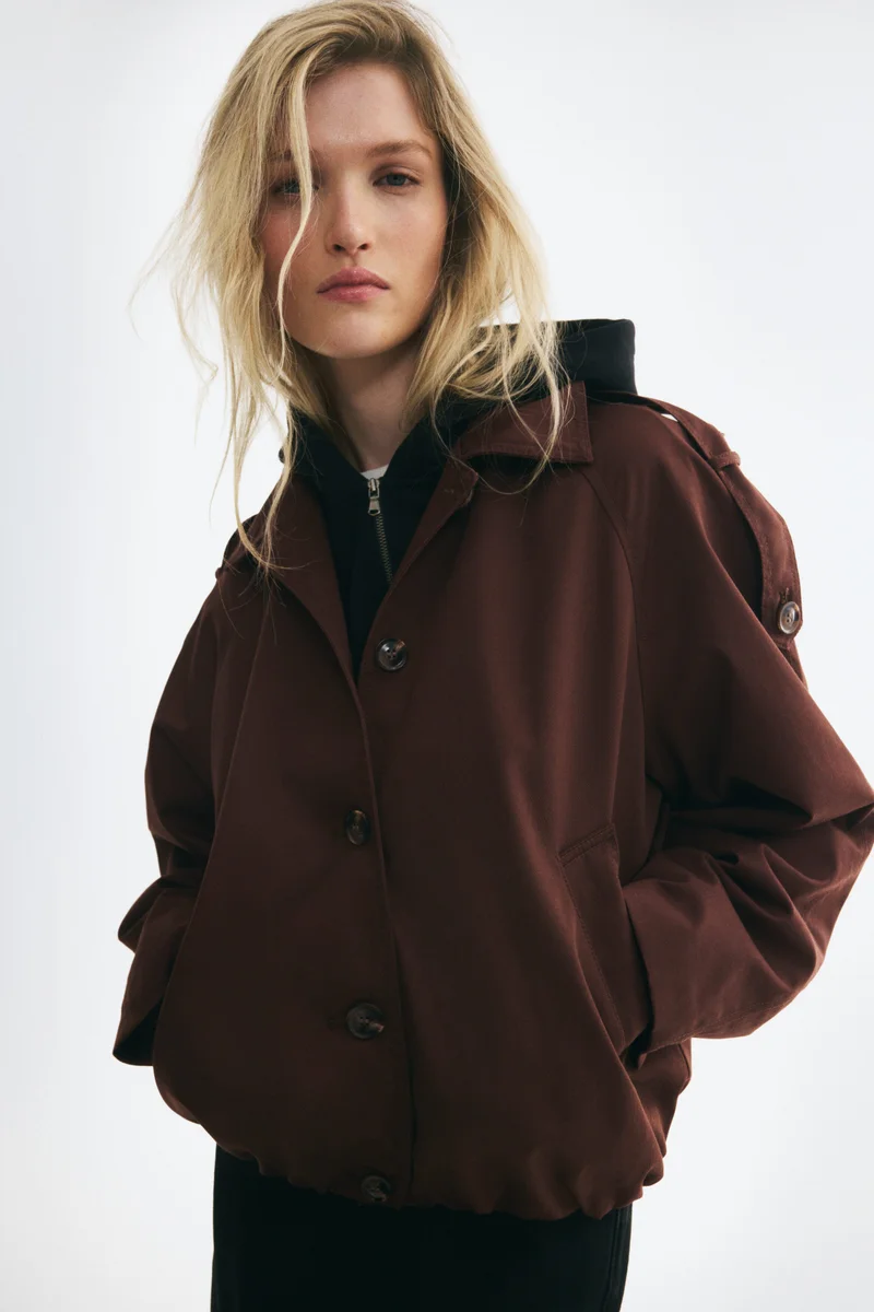 Twill blouson jacket