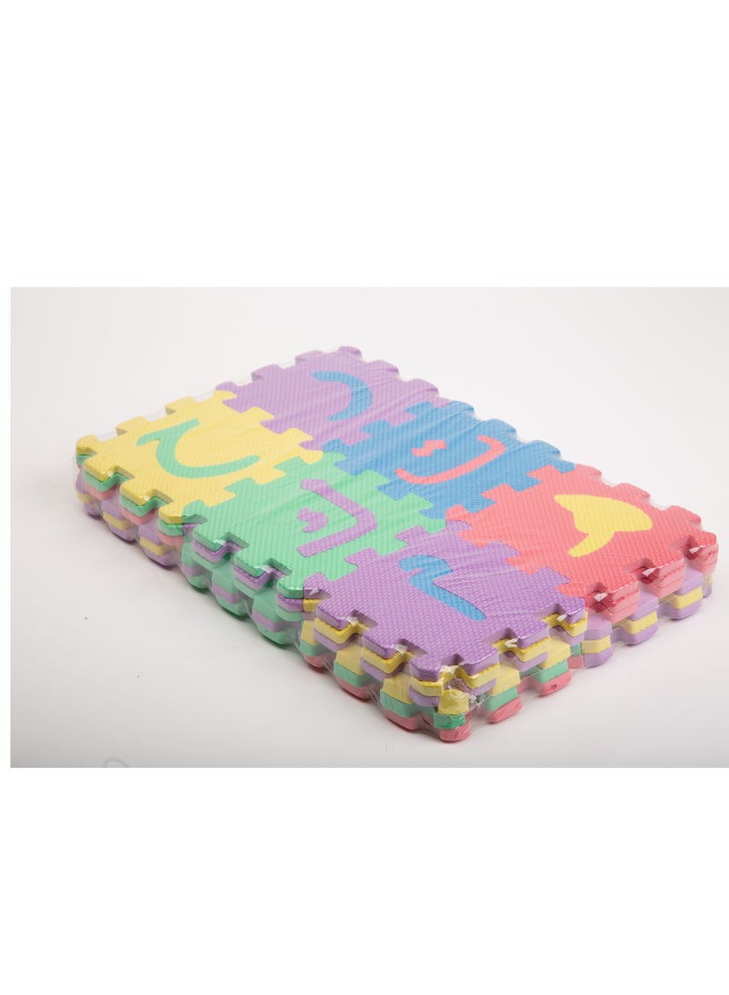 BJM Puzzle Foam Interlocking Learning Arabic Mat For Kids for learning 12x12cm - Image 2
