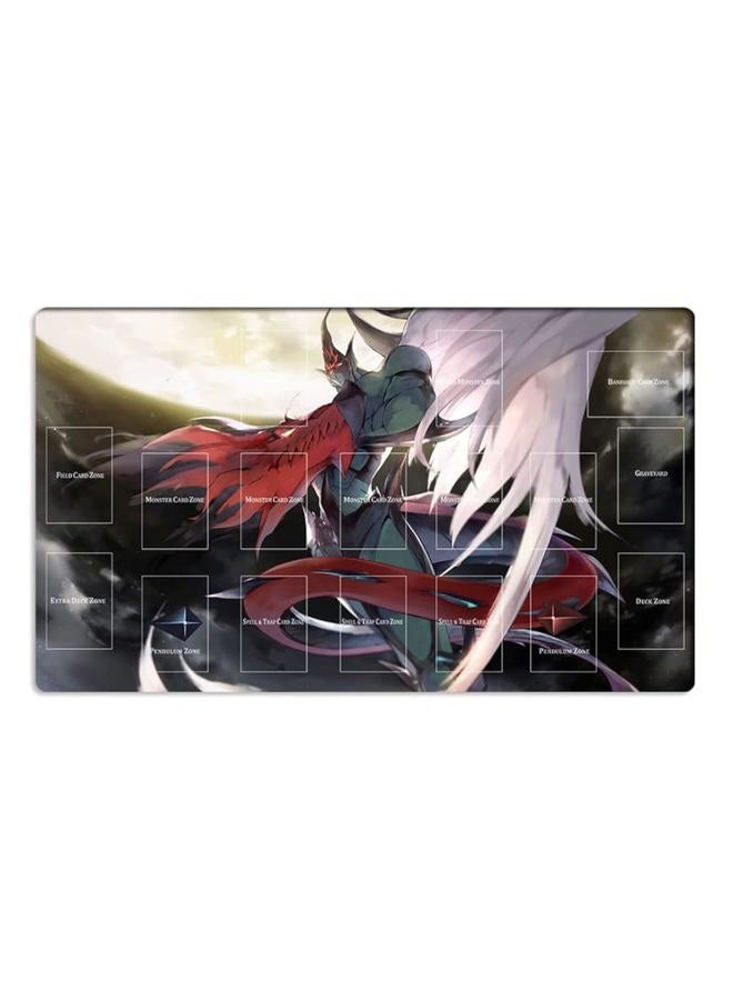 Mlikemat New Playmat Elemental Hero Flame Wingman TCG CCG Card Game Mat with Zones+ Free Bag (ZD014-438-A) - Image 1