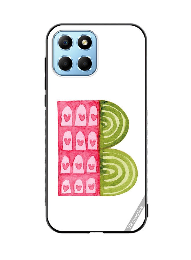 VR CREATIVE Protective Case Cover For Honor X8 5G Alphabet B Design Multicolour - Image 1