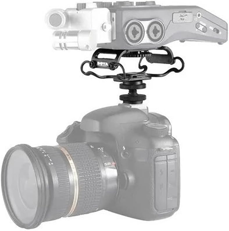 Boya BYC10 Universal Shock Mount for Digital Recorders LED Lights Wireless receivers  Microphones with 1420 Thread Black - Image 4