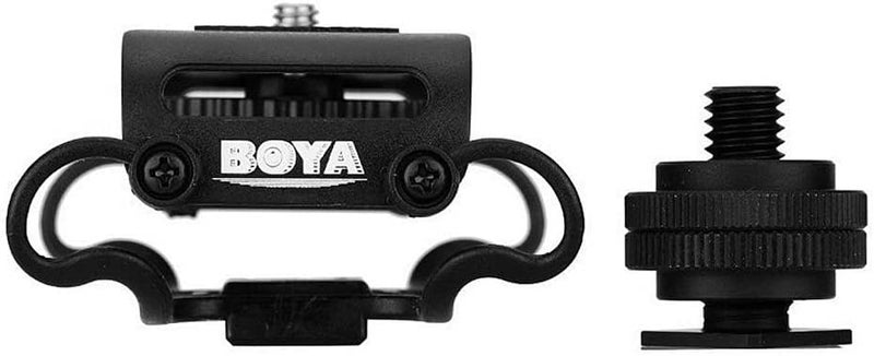 Boya BYC10 Universal Shock Mount for Digital Recorders LED Lights Wireless receivers  Microphones with 1420 Thread Black - Image 3