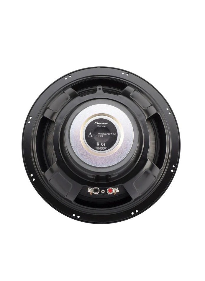 Pioneer - TS-A30S4 12inch - 1400 W Max Power, Single 4-ohm Voice Coil, IMPP™ cone, Single 4om  Voice Coil - Component Subwoofer - Image 1