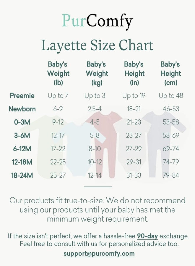 PurComfy Baby Zipper Footie Pajamas, Supersoft Bamboo Rayon Baby Footed Pjs Boy Girl 0-3-6-9-18-24 Month Coverall Sleepers, Sage, 12-18 Months - Image 4