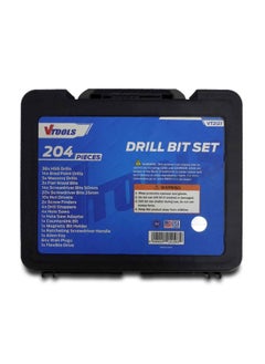VTOOLS 204 Piece Drill Bit Set With HSS Bits and Storage Case VT2127  - Image 4
