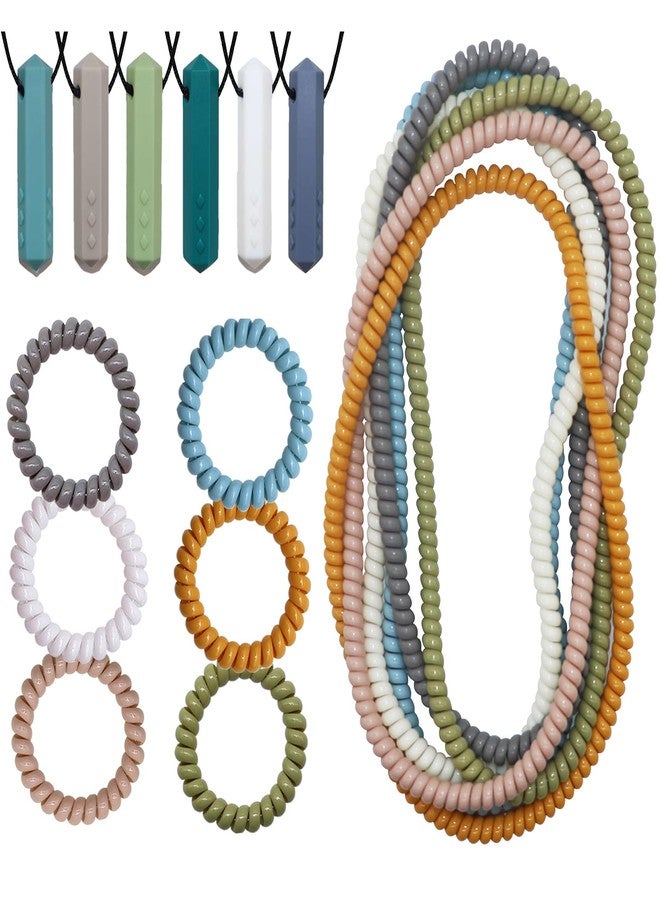 LeeYean Chew Necklaces for Sensory Kids, 18 Pack Chewy Toys with Autism ADHD SPD, Teething Necklace for Baby, BPA Free - Image 1