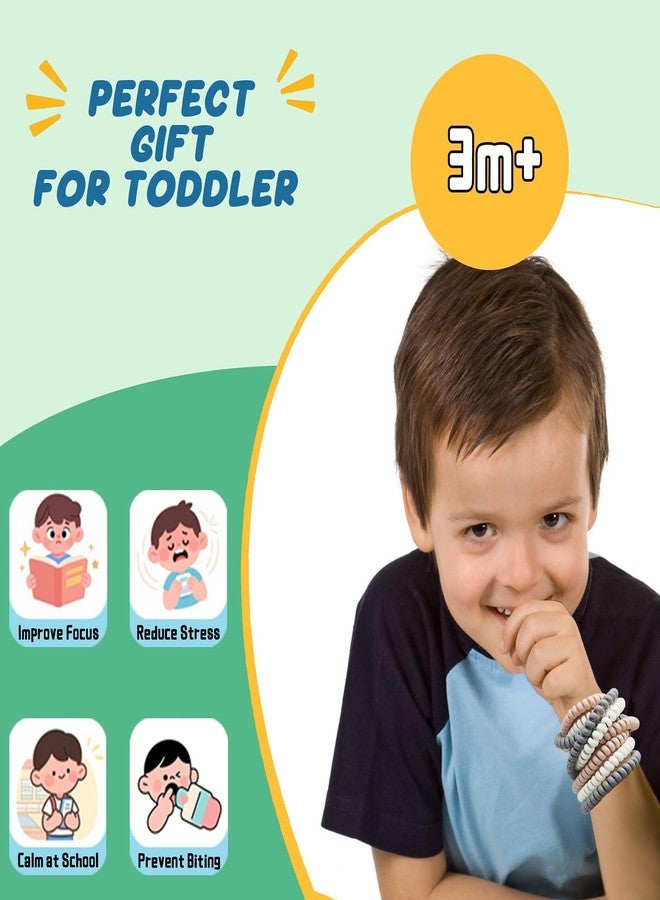 LeeYean Chew Necklaces for Sensory Kids, 18 Pack Chewy Toys with Autism ADHD SPD, Teething Necklace for Baby, BPA Free - Image 5