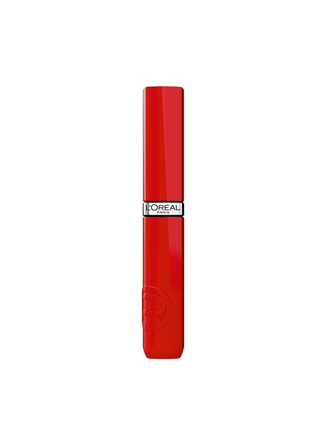 loreal paris L'Oréal Paris Infaillable Laque Resistance Liquid Lipstick 410 Rouge Bisou - Image 1