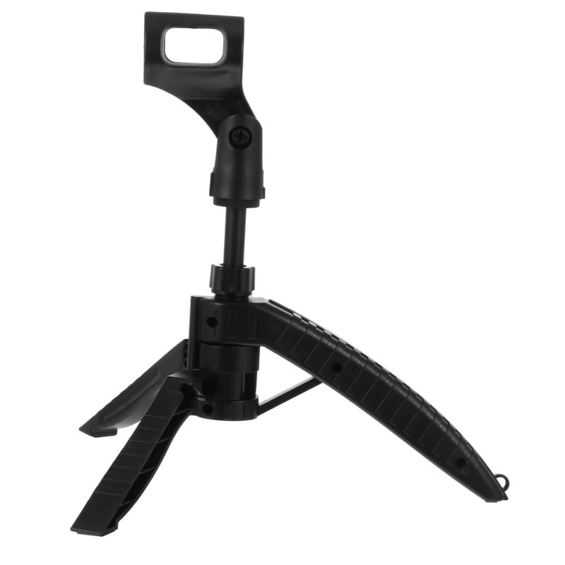 Adjustable Telescopic Microphone Stand Holder Table Support Stable Base Easy to Store - Image 2