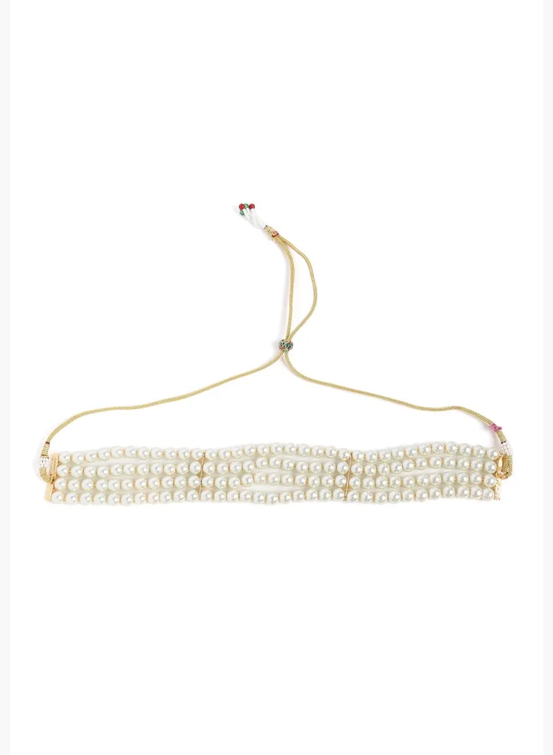 SOHI Gold-Plated Contemporary Jewellery Set