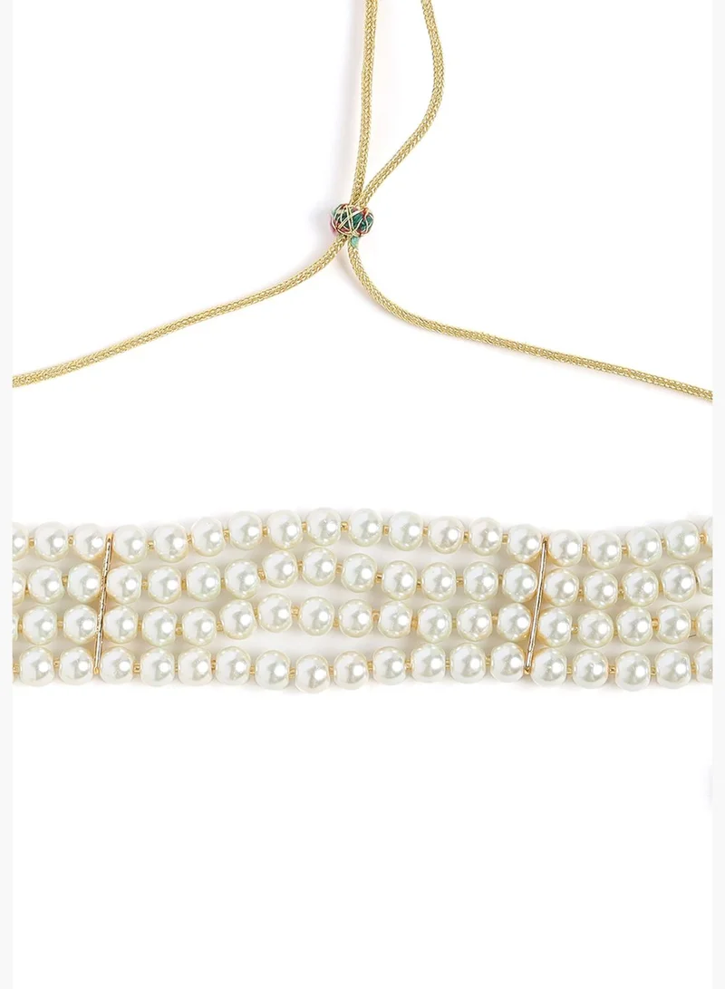 SOHI Gold-Plated Contemporary Jewellery Set