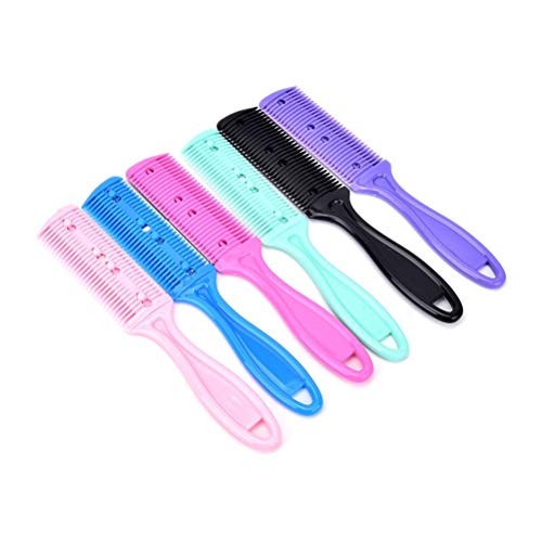 Delidge Double Sides Hair Razor Comb Cutter for Men's Women's ( Random Colour ) - Image 1