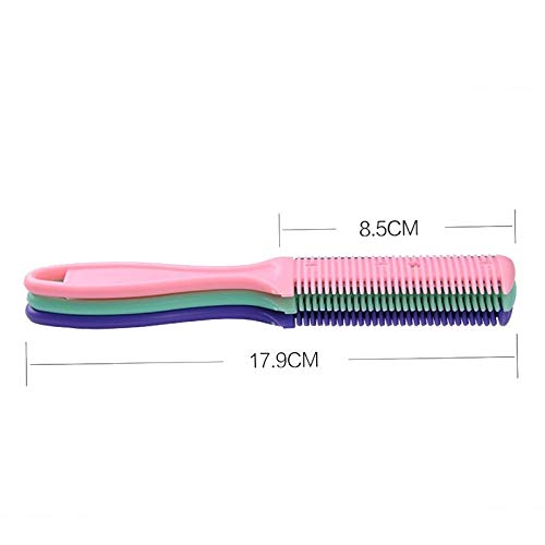 Delidge Double Sides Hair Razor Comb Cutter for Men's Women's ( Random Colour ) - Image 2