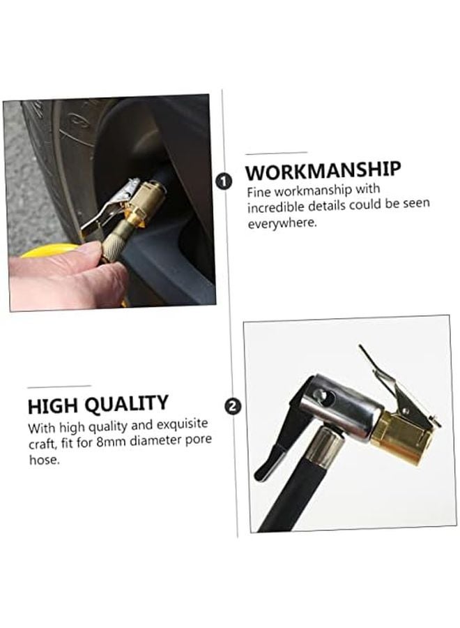 Valiclad 4 قطع من النحاس الأصفر لشاحن هواء الإطارات، ذهبي اللون، بتصميم سريع التوصيل للسيارات والشاحنات والعربات المنزلية - Image 5