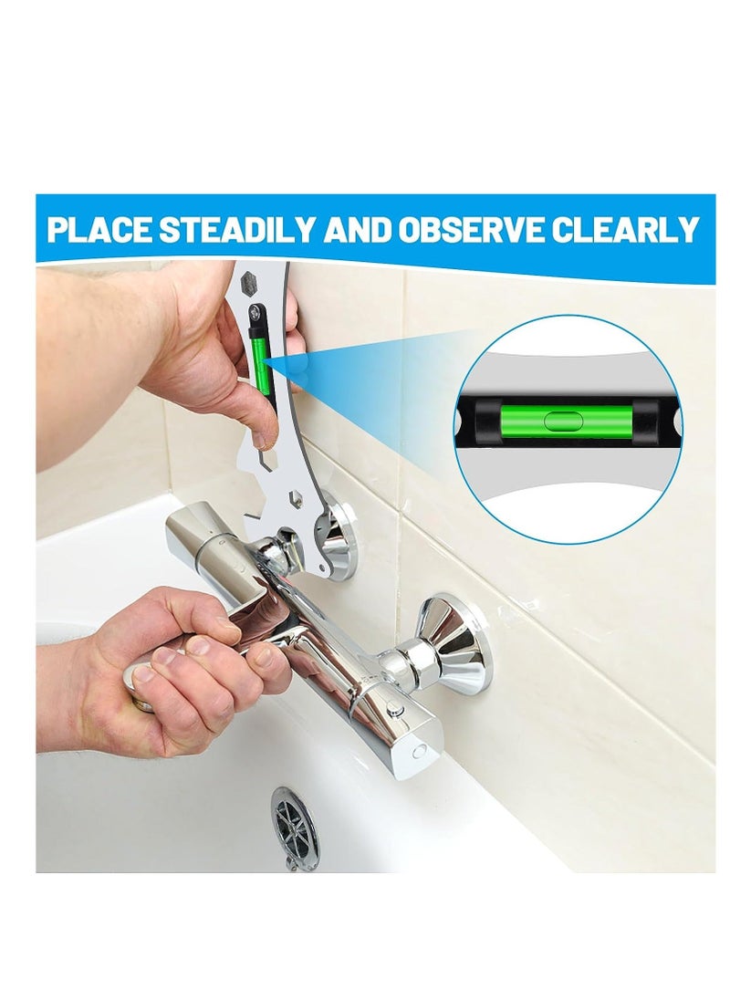 Y&D Shower Wrench Tool, Curved Angle Leveling Wrenches, Stainless Steel Universal Wrench, Plumbing Portable Bathroom Repair for Faucets, Heads, Hex Screws (2Pcs)  - Image 5