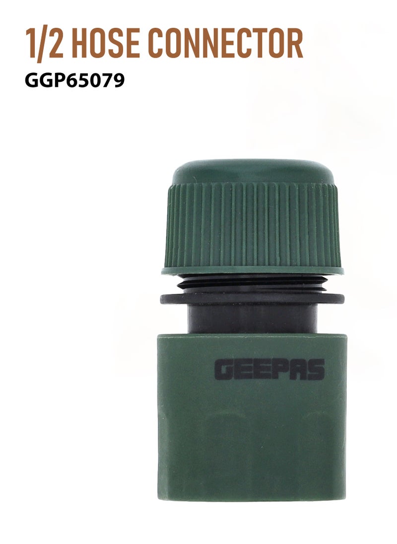 GEEPAS - 1/2 Hose Connector, Hose Quick Connector, GGP65079 | Garden Hose Fitting Quick Connector | Quick Release Hose Connector - Image 1