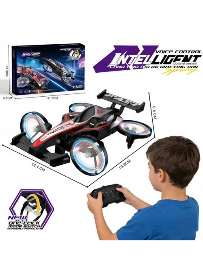 2-in-1 RC Flying Car Drone 1:20 Scale with Voice Control & Quadcopter Drift - Image 2