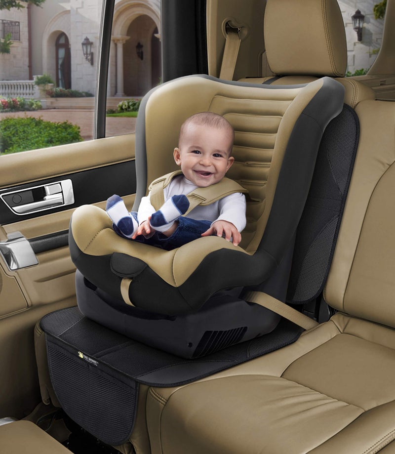 TIKE SMART Premium Car Seat Protector (Black, High Back) - Image 2
