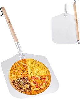 TDHDIKE TDHDIKE Premium Aluminum Pizza Peel With Detachable Beech Handle, 12Ã¢â‚¬Â x 32.5Ã¢â‚¬Â, Convenient To Store, Good  - Image 1