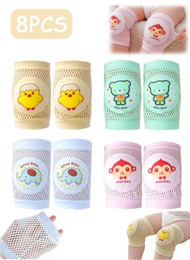 MXN 8 PCS Baby Knee Pads, Soft Knee Protectors, Non-Slip Infant Knee Pads for Hardwood Floors - Image 1