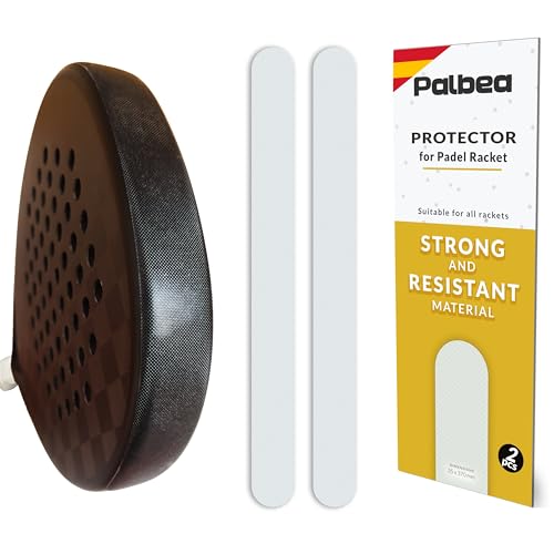 Palbea Transparent Padel Racket Protector - Pack of 2 - Rough & Lightweight Frame Tape. Edge Protector Durable & Easy to Replace. Padel Accesories Dimensions 3.5x37cm/1.38x14.57in. - Image 1