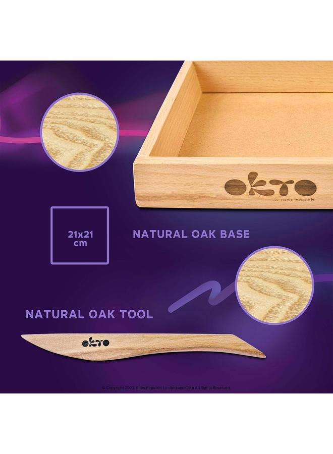 Bluejw OKTO Art Kit Energy | Succulents Art Set 3D for Home Wall Decor | Craft Kits for Adults and Teen | Craft Box with Modeling Clay for Succulents | Hobby Kits Succulent DIY Kits - Image 3