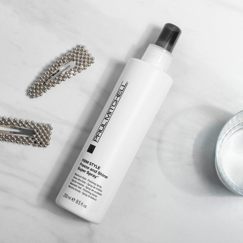 Paul Mitchell بخاخ الشعر بول ميتشل فريز آند شاين، تثبيت أقصى، لمسة لامعة، للشعر الخشن، الحجم: 3.4 أونصة سائلة (عبوة من 1) - Image 5