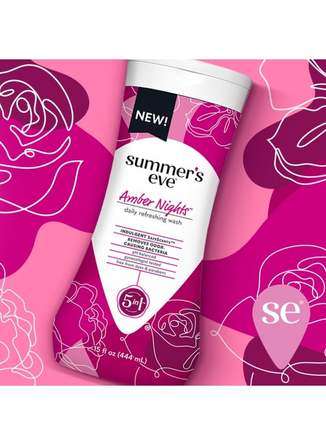 Summer's Eve Summer’s Eve Amber Nights pH-Balanced Feminine Cleansing Wash with Aloe Vera & Shea Extracts, 444 ml - Image 2