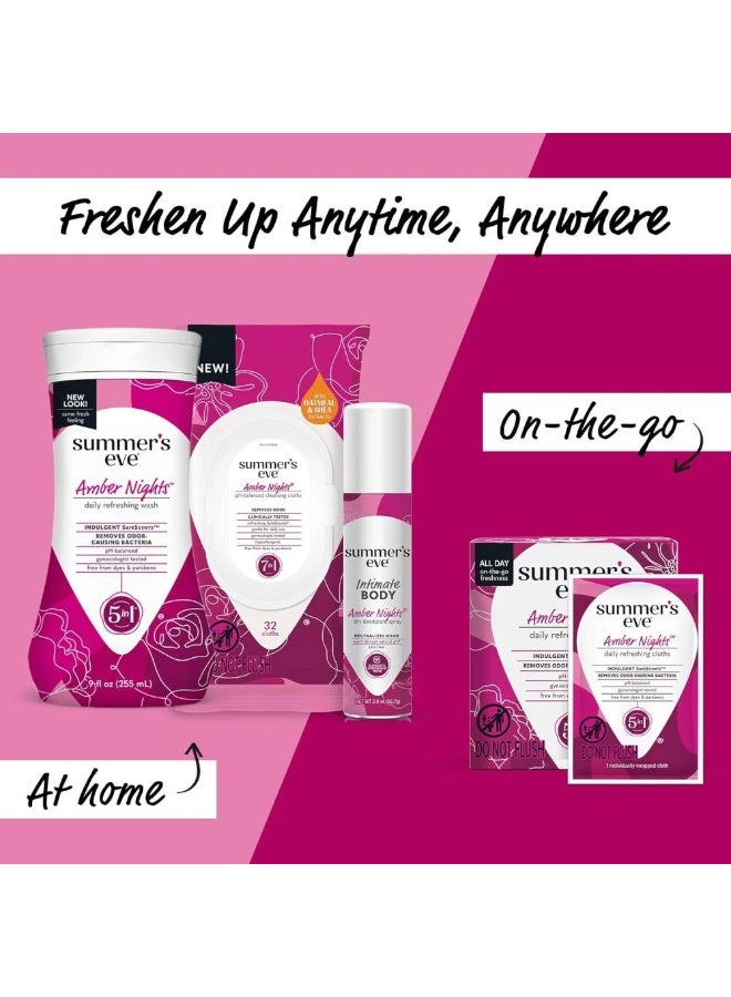 Summer's Eve Summer’s Eve Amber Nights pH-Balanced Feminine Cleansing Wash with Aloe Vera & Shea Extracts, 444 ml - Image 3