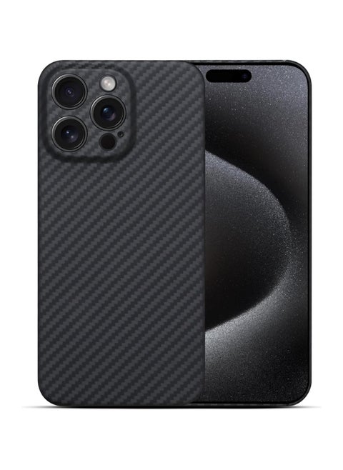 Ultra Thin and Lightweight Aramid Carbon Fiber Case for Apple iphone (Black)