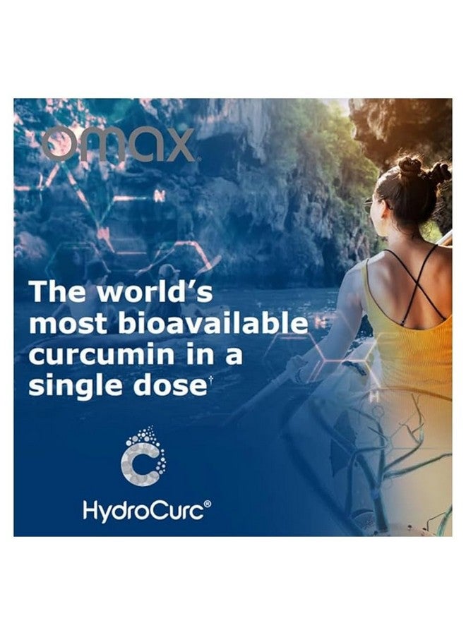 Omax3 2 Pack- HydroCurc Turmeric Curcumin Softgels, Highly Bioavailable MCT Oil Nanoparticle for Potency & Absorption, Joint Health, 120 Softgels - Image 2