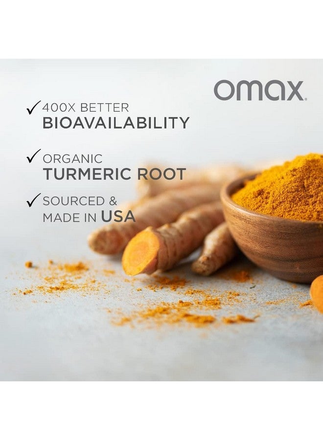 Omax3 2 Pack- HydroCurc Turmeric Curcumin Softgels, Highly Bioavailable MCT Oil Nanoparticle for Potency & Absorption, Joint Health, 120 Softgels - Image 4