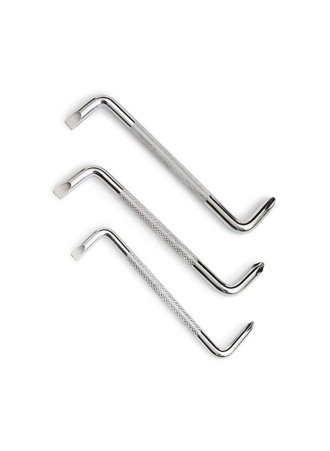 SITAKE 3pcs Offset Screwdriver Set, Head Screwdriver Set with Magnetic, Z-type Screw Drive with Philips and Flathead - Image 1