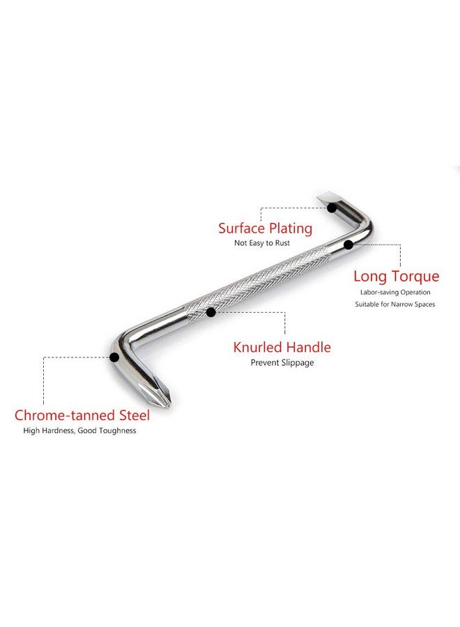 SITAKE 3pcs Offset Screwdriver Set, Head Screwdriver Set with Magnetic, Z-type Screw Drive with Philips and Flathead - Image 2