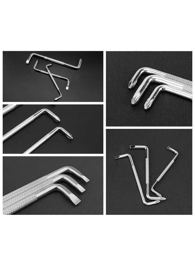 SITAKE 3pcs Offset Screwdriver Set, Head Screwdriver Set with Magnetic, Z-type Screw Drive with Philips and Flathead - Image 5