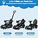 INFANS 3 in 1 Push Car for Toddlers Licensed Maserati Baby Stroller Sliding Walking Car with Push Handle Horn Music Underneath Storage FoottoFloor Ride on Toys for Boys Girls Black - Image 4