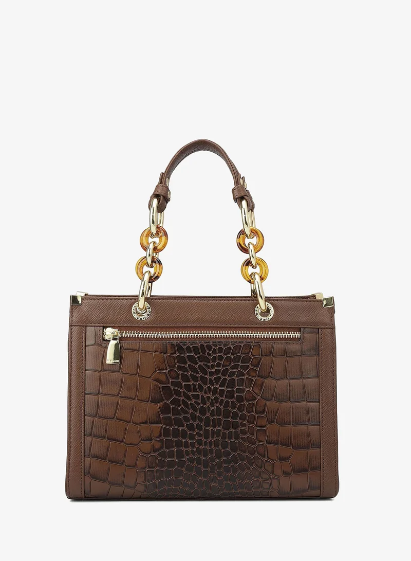Da Milano brown Genuine Leather Brown Satchel Bag for Women | Best Price UAE