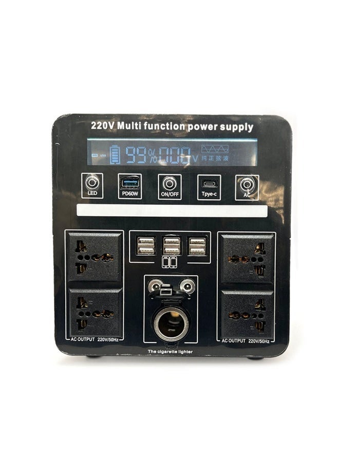 كروني محطة طاقة محمولة CRONY MP7-1200W. محطة طاقة خارجية مزودة ببطارية عالية السعة 720 واط/ساعة، وقدرة خرج 1200 واط، ومنافذ طاقة متعددة، وشاشة LED مدمجة. تضمن ميزات الحماية المتعددة استخدامًا آمنًا. مولد كهربائي للتخييم في الهواء الطلق/المركبات الترفيهية/الاستخدام المنزلي. - Image 5