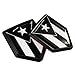 Newperlite Black Puerto Rico Flag Decal Sticker Car Emblem Puerto Rican Flag Car Decoration Accessories Shield for Truck Vehicles Cars 2 Pack - Image 2