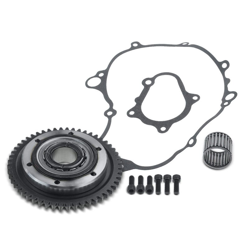 APremium Starter Clutch Gear One Way Bearing and Gasket Kit Compatible with Yamaha Raptor 660R YFM660R 2001 2002 2003 Replace 139990 143942