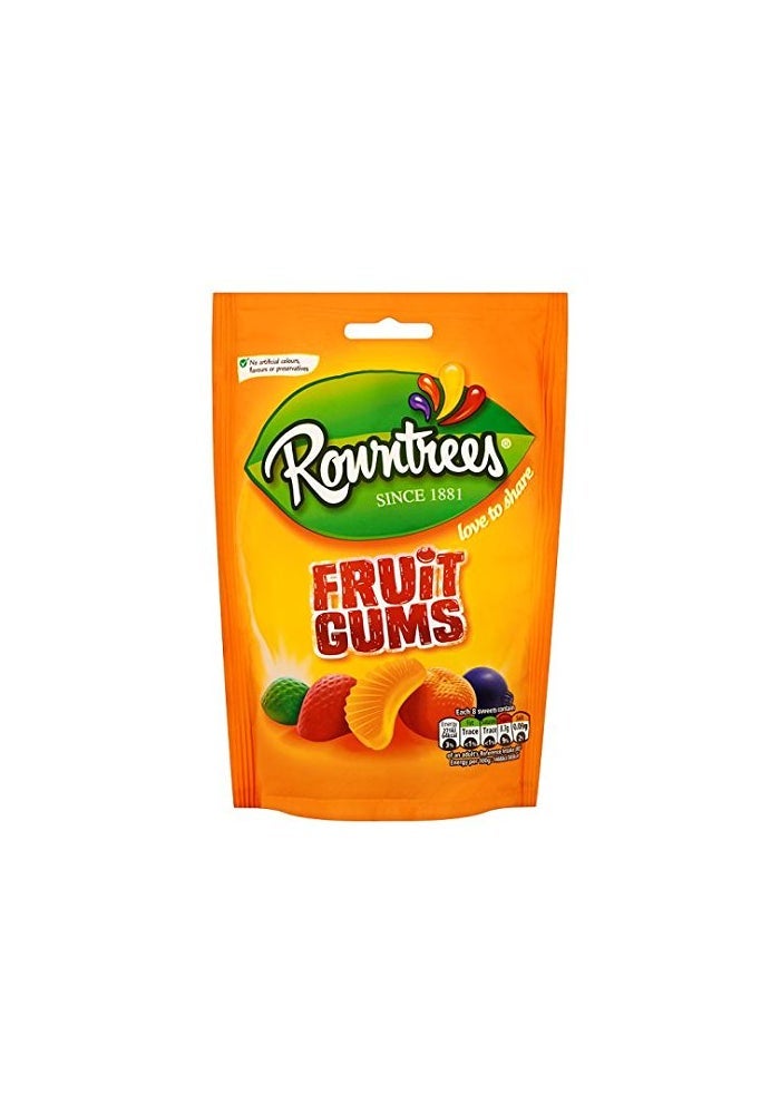 Rowntrees Fruit Gums 120g x 6