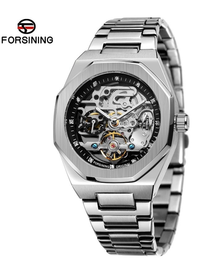 FORSINING Watches for Men Watch Stainless Steel Luxury Luminous Water Resistant Automatic Mechanical Wristwatc - Image 1